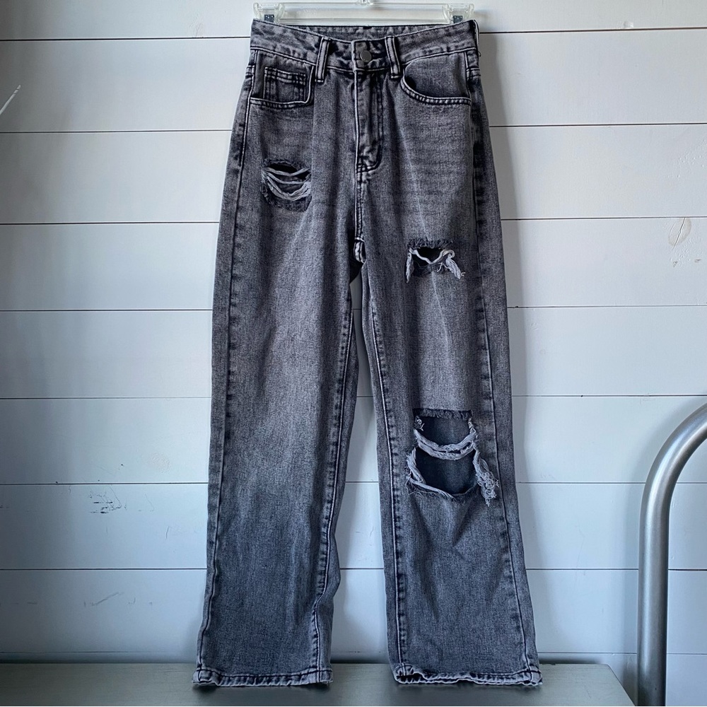 black light wash jeans (size petite xxs)